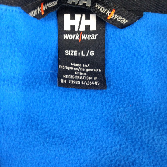 HELLY HANSEN Work Wear Men's Large Blue Jacket - Picture 8 of 8